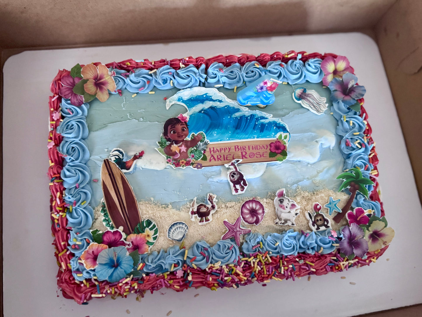Buttercream Half-Sheet (13X18”) Decorated Cake