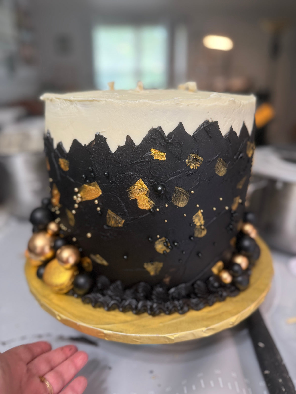 Themed Single-Tiered Buttercream Cake (6-8-inches) with Fondant/Modeling Chocolate Components