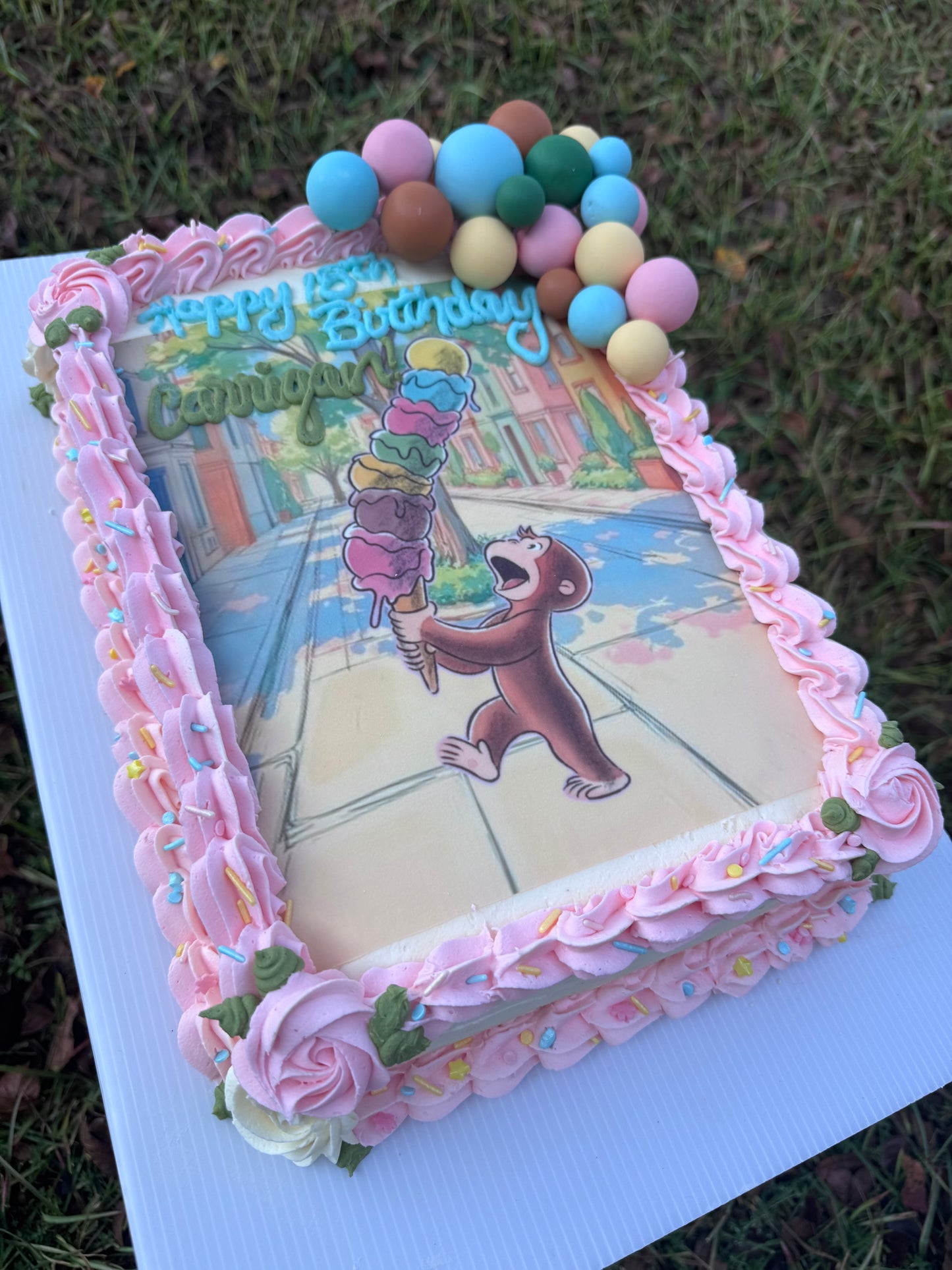 Buttercream Half-Sheet (13X18”) Decorated Cake