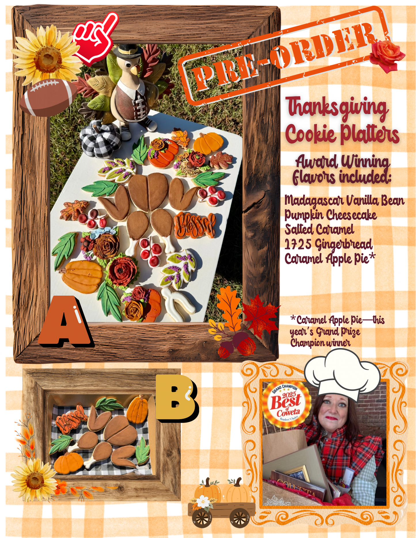 Thanksgiving Cookie Platter Pre-Orders ONLY