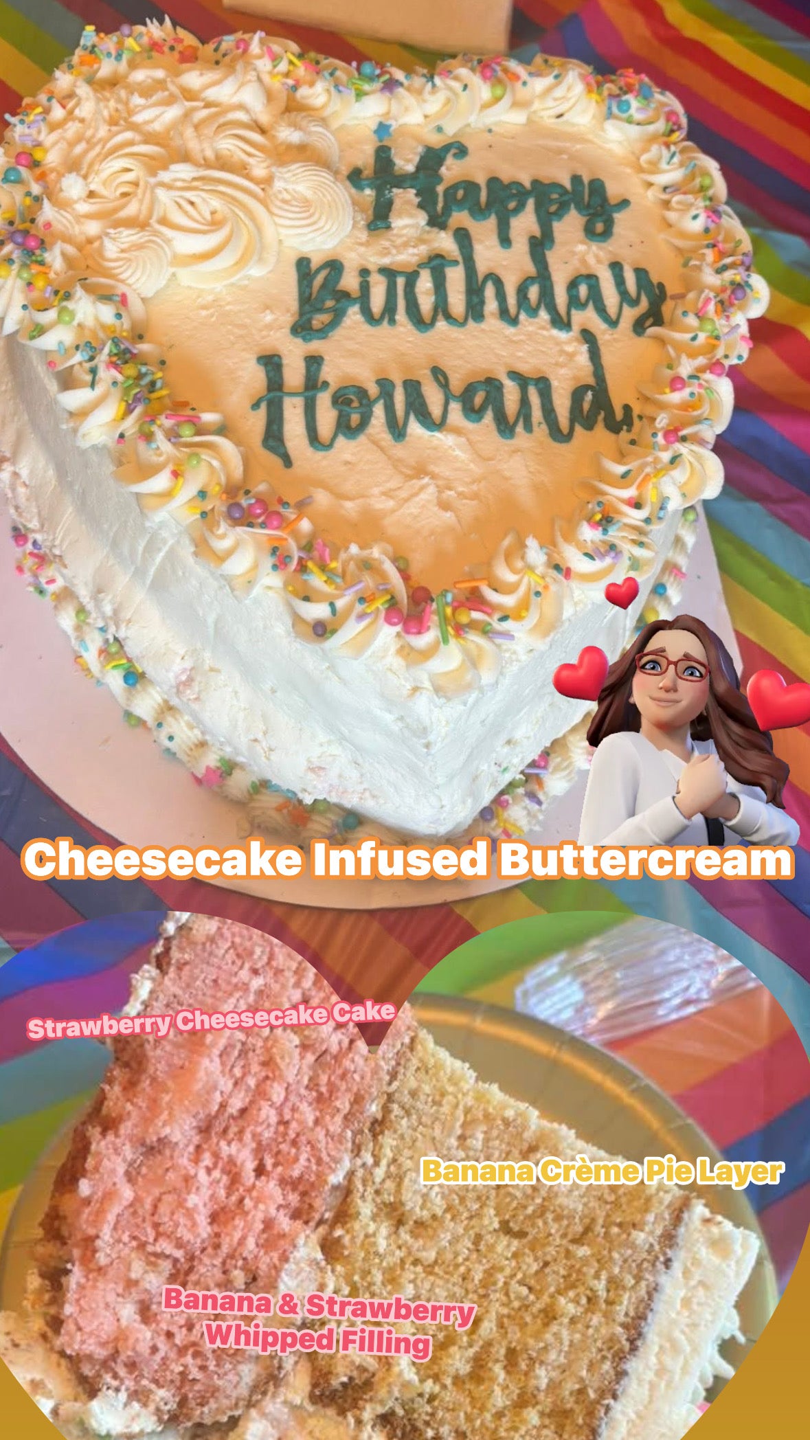 Heart-Shaped Cake 10-inch diameter