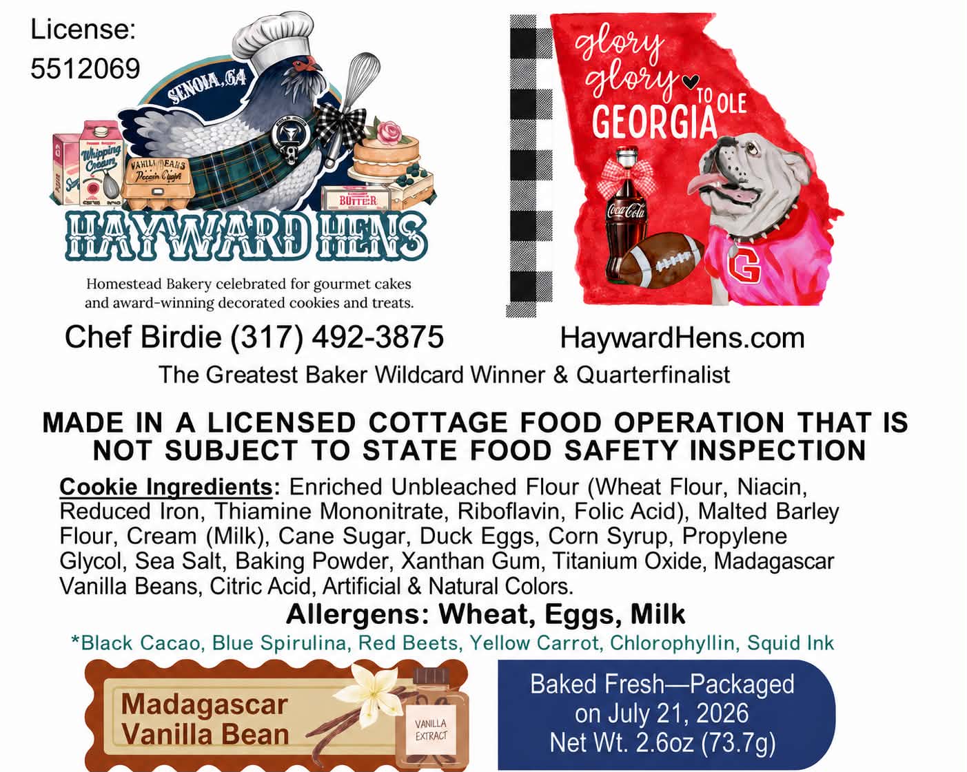 Cookie Ingredients