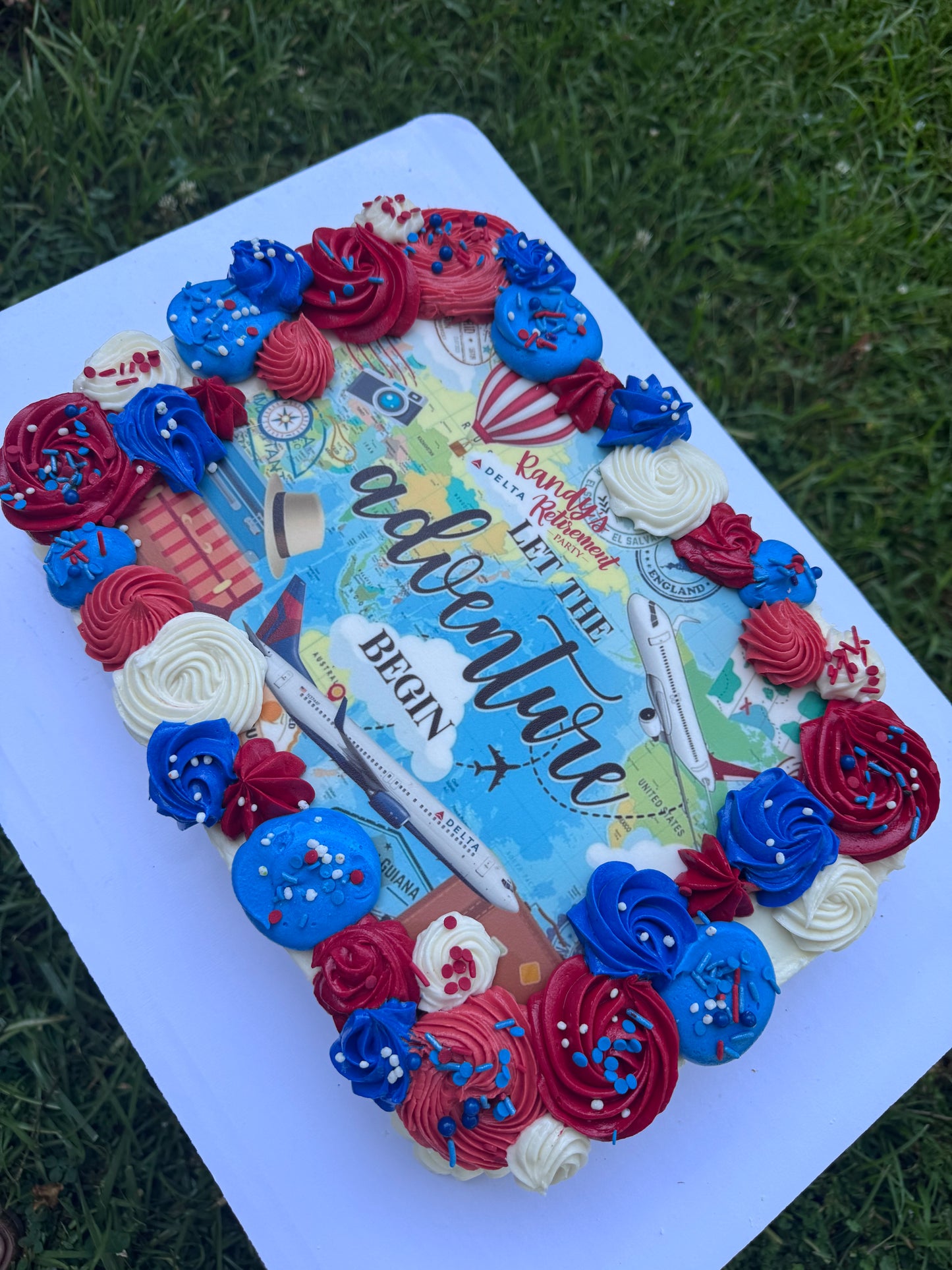 Buttercream Half-Sheet (13X18”) Decorated Cake
