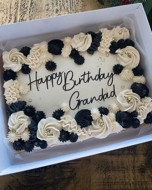 Buttercream One-Fourth (9”X13”) Decorated Sheet Cake