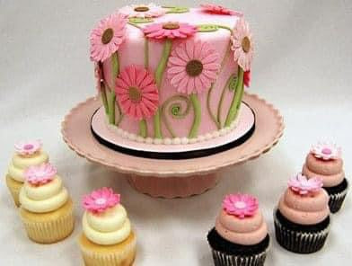 Themed One Tiered Cake with Fondant/Modeling Chocolate Components