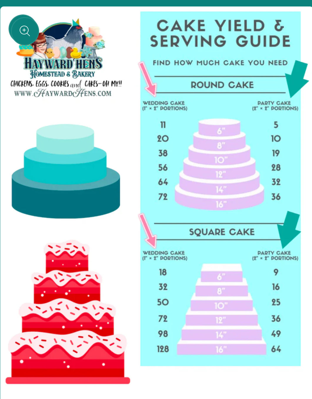 Buttercream 8-inch Round or Square Custom Cake