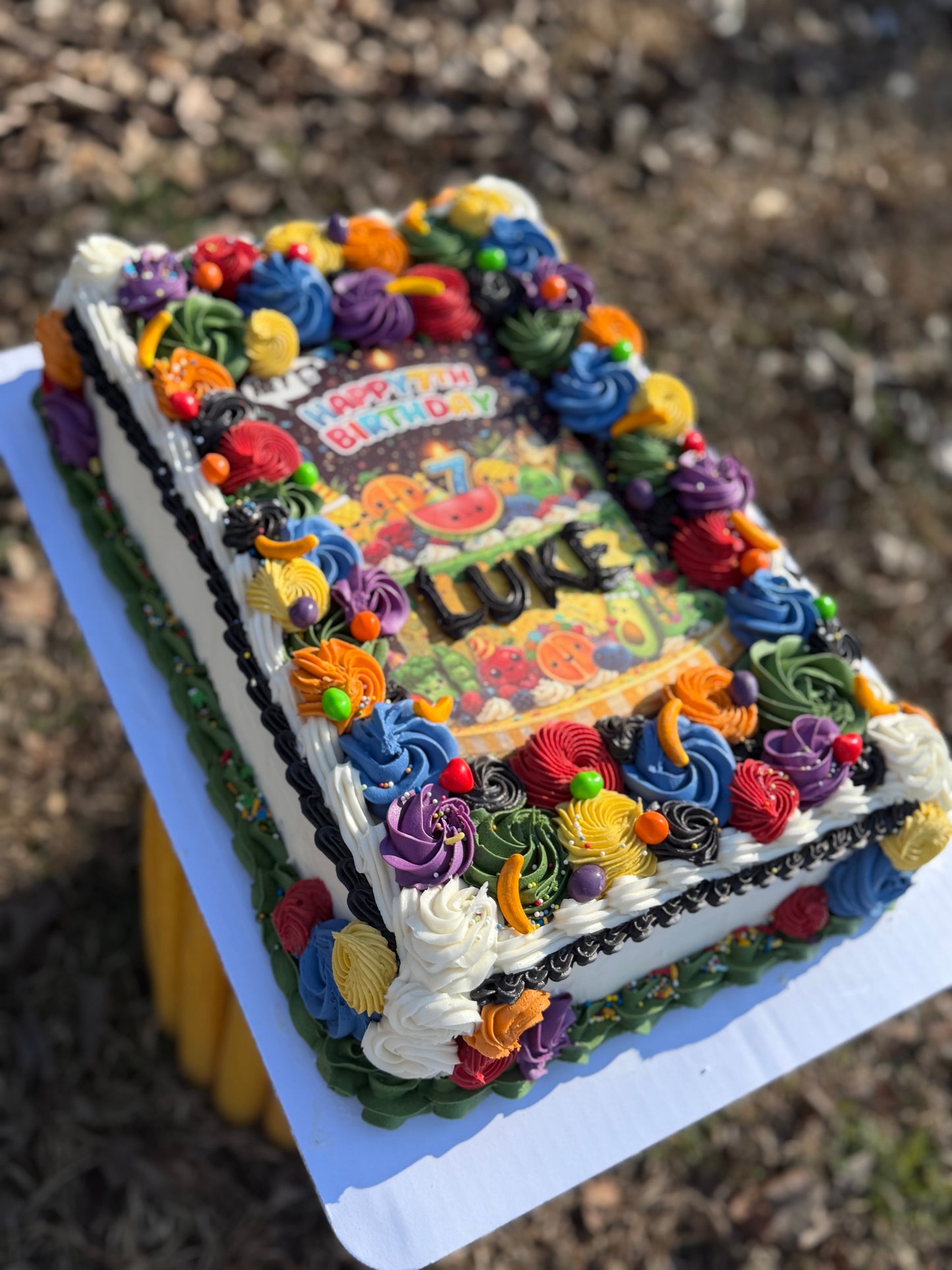 Buttercream One-Fourth (9”X13”) Decorated Sheet Cake