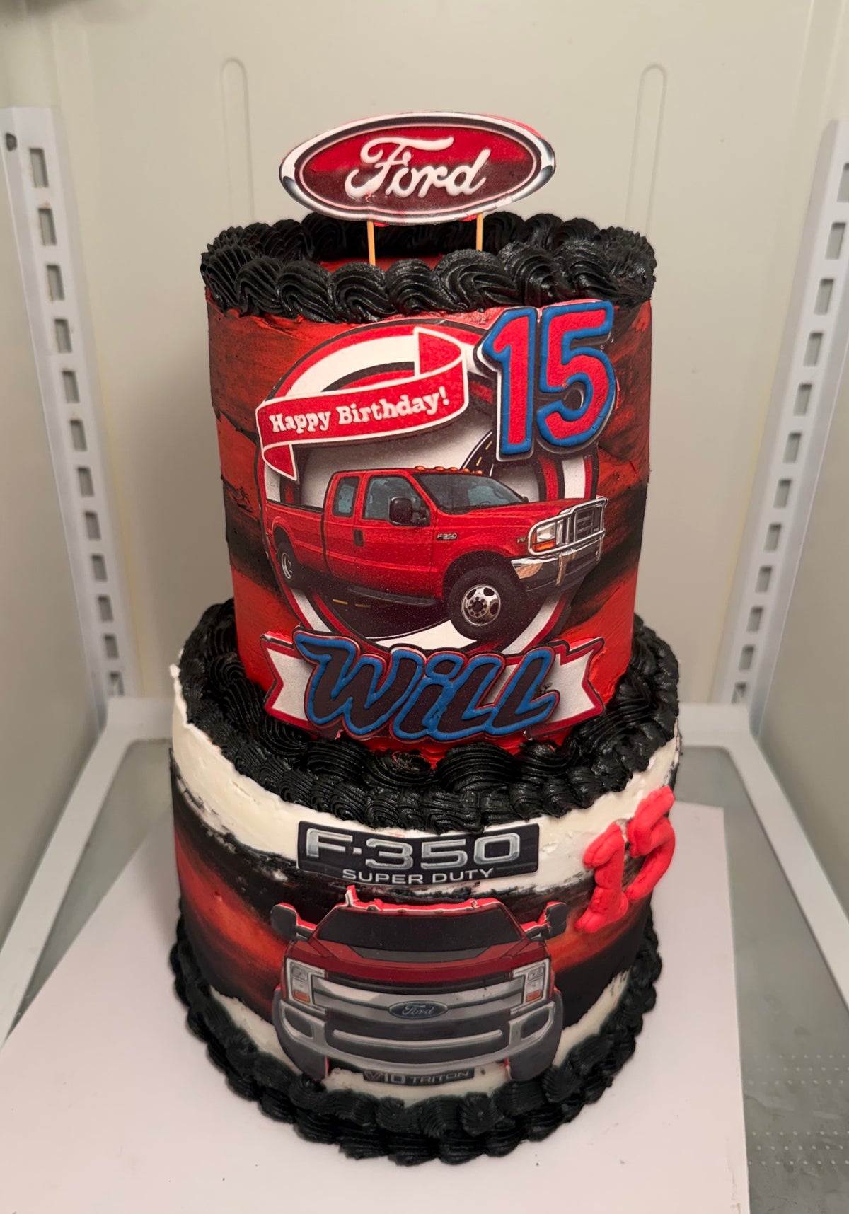 Themed TWO- Tiered Buttercream Cake with Fondant/Modeling Chocolate Components
