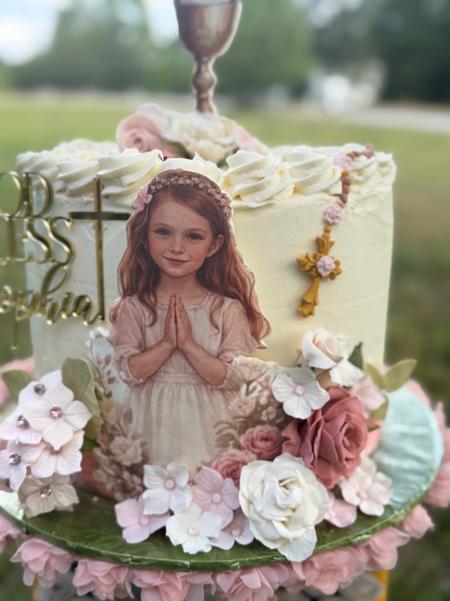Buttercream 10-inch Square or Round Decorated Cake