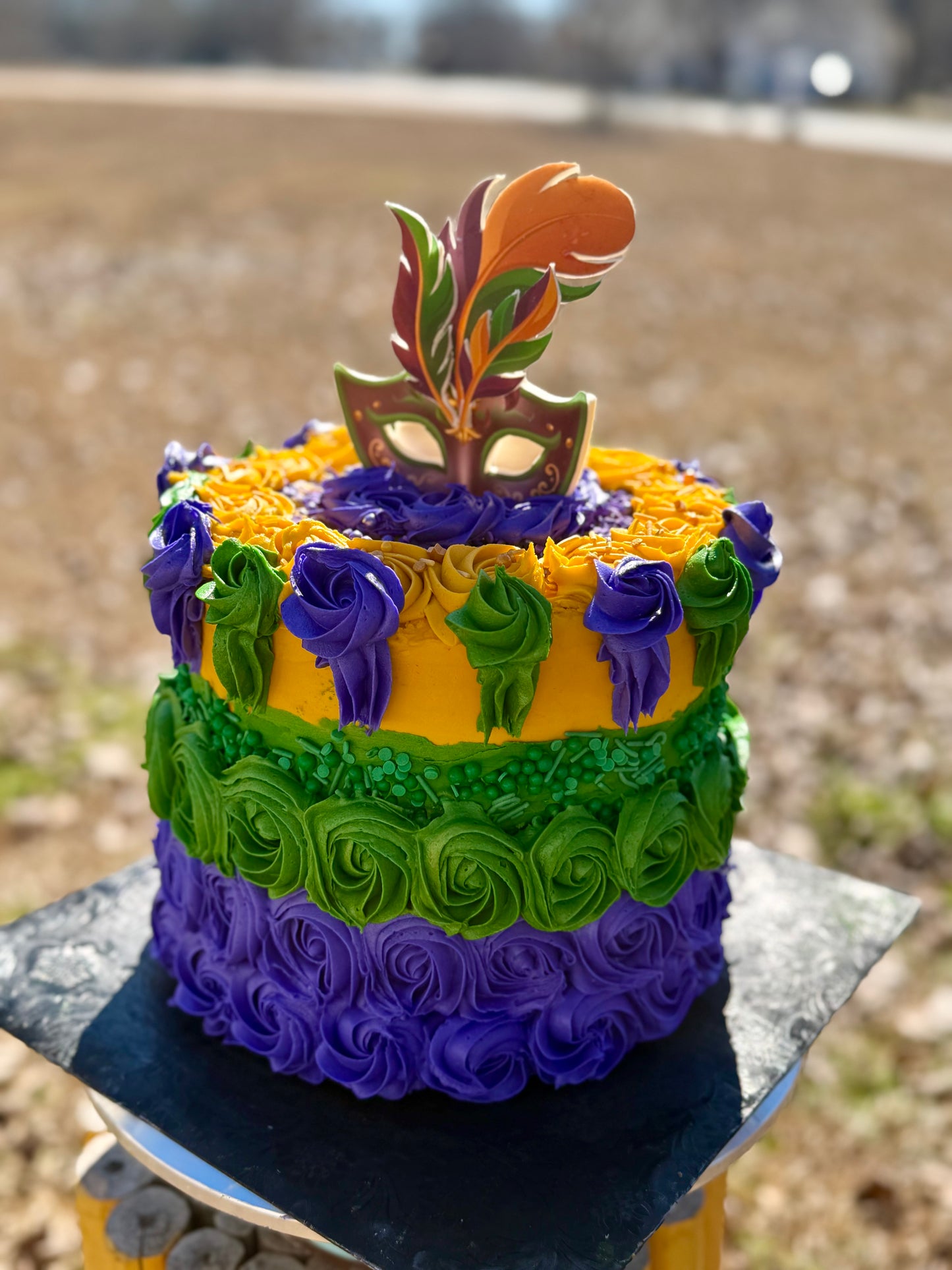 Themed Single-Tiered Buttercream Cake (6-8-inches) with Fondant/Modeling Chocolate Components