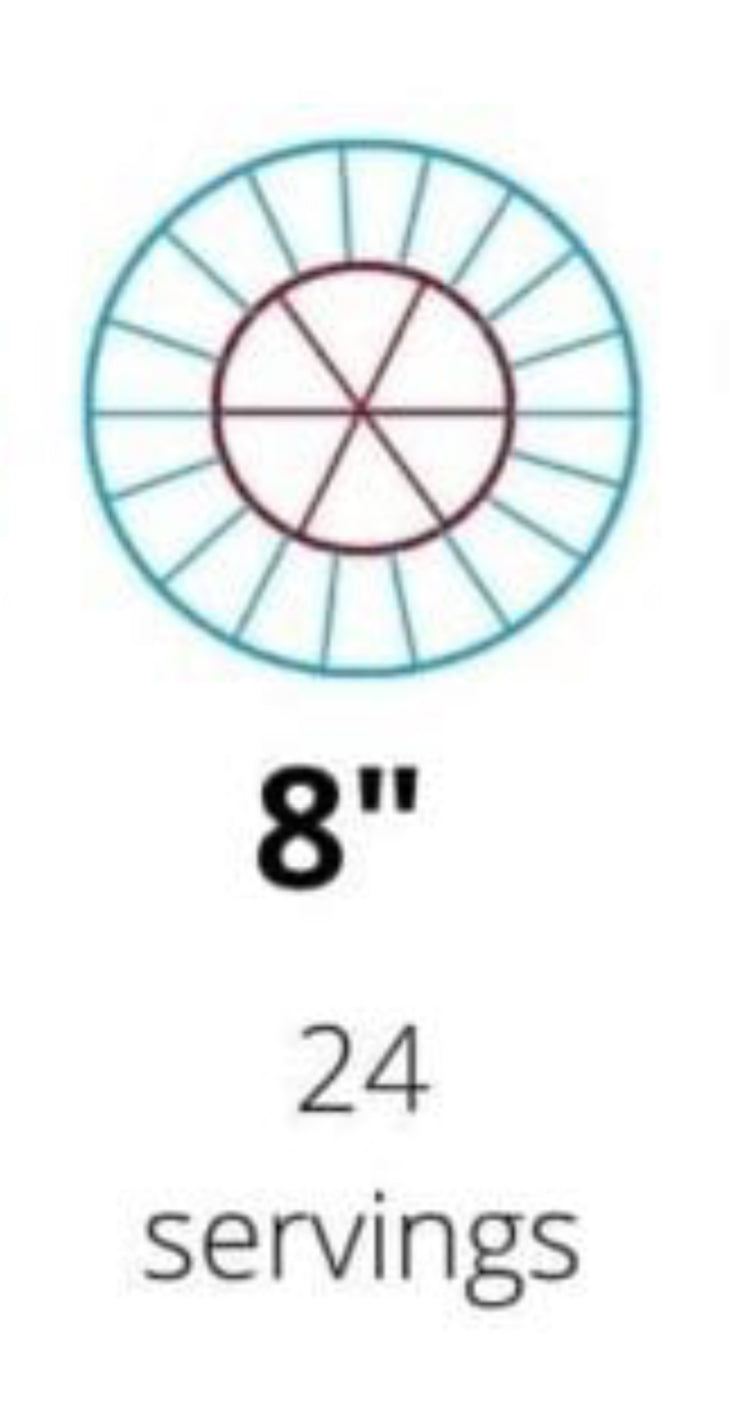 8-Inch Neopolitan Rose Cake