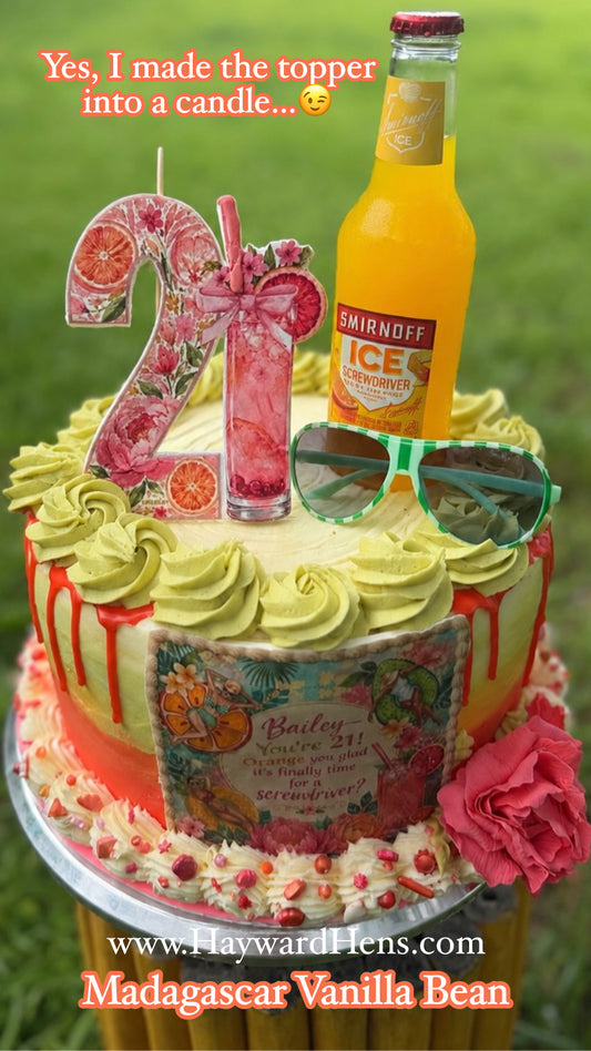 Buttercream 8-inch Round or Square Custom Cake