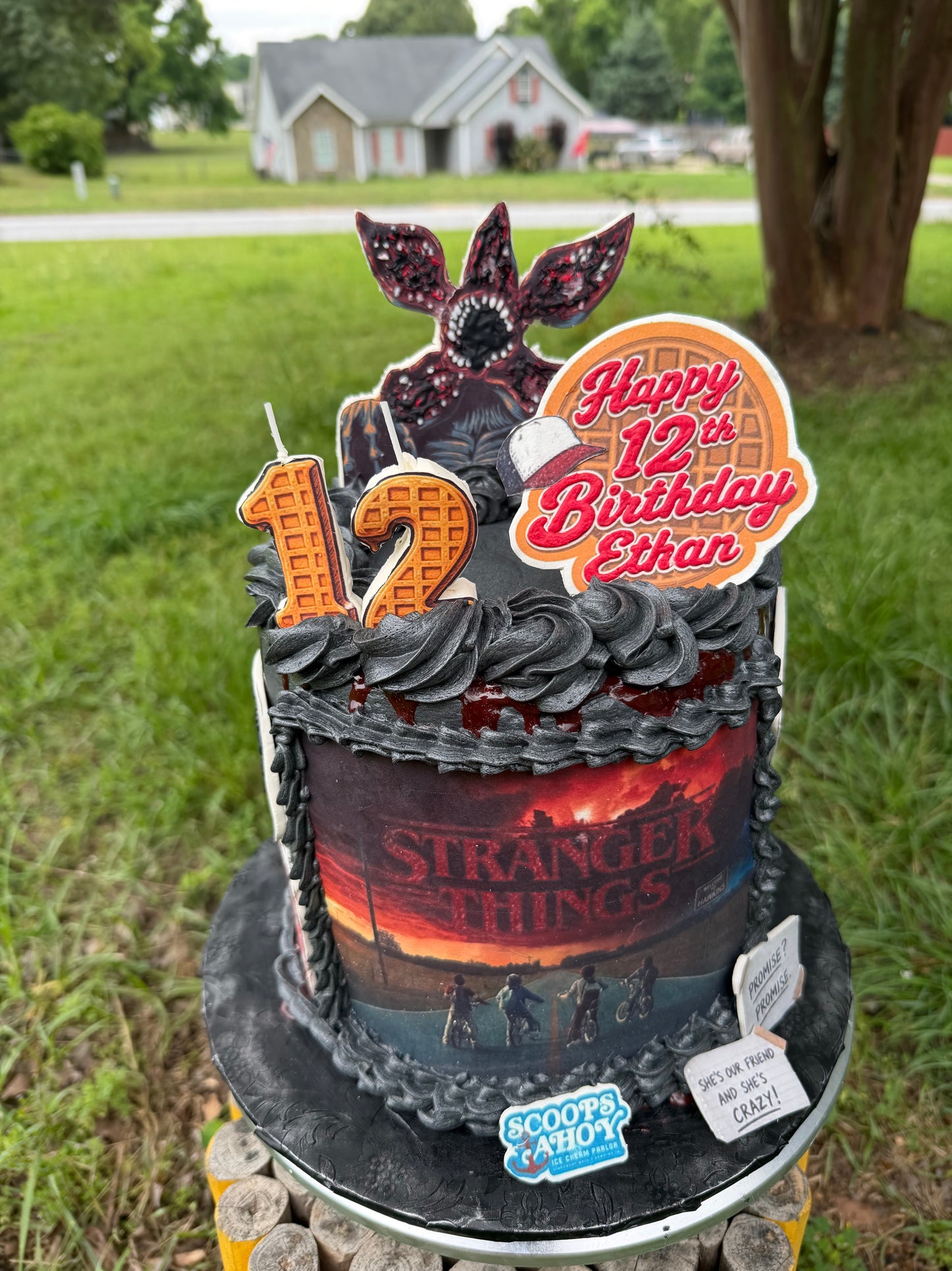 Themed One Tiered Cake (10-inch) with Fondant/Modeling Chocolate Components