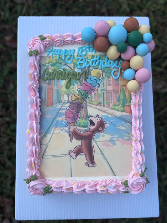 Buttercream Half-Sheet (13X18”) Decorated Cake