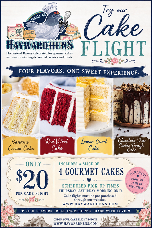 Weekly Cake Flight -FOUR servings